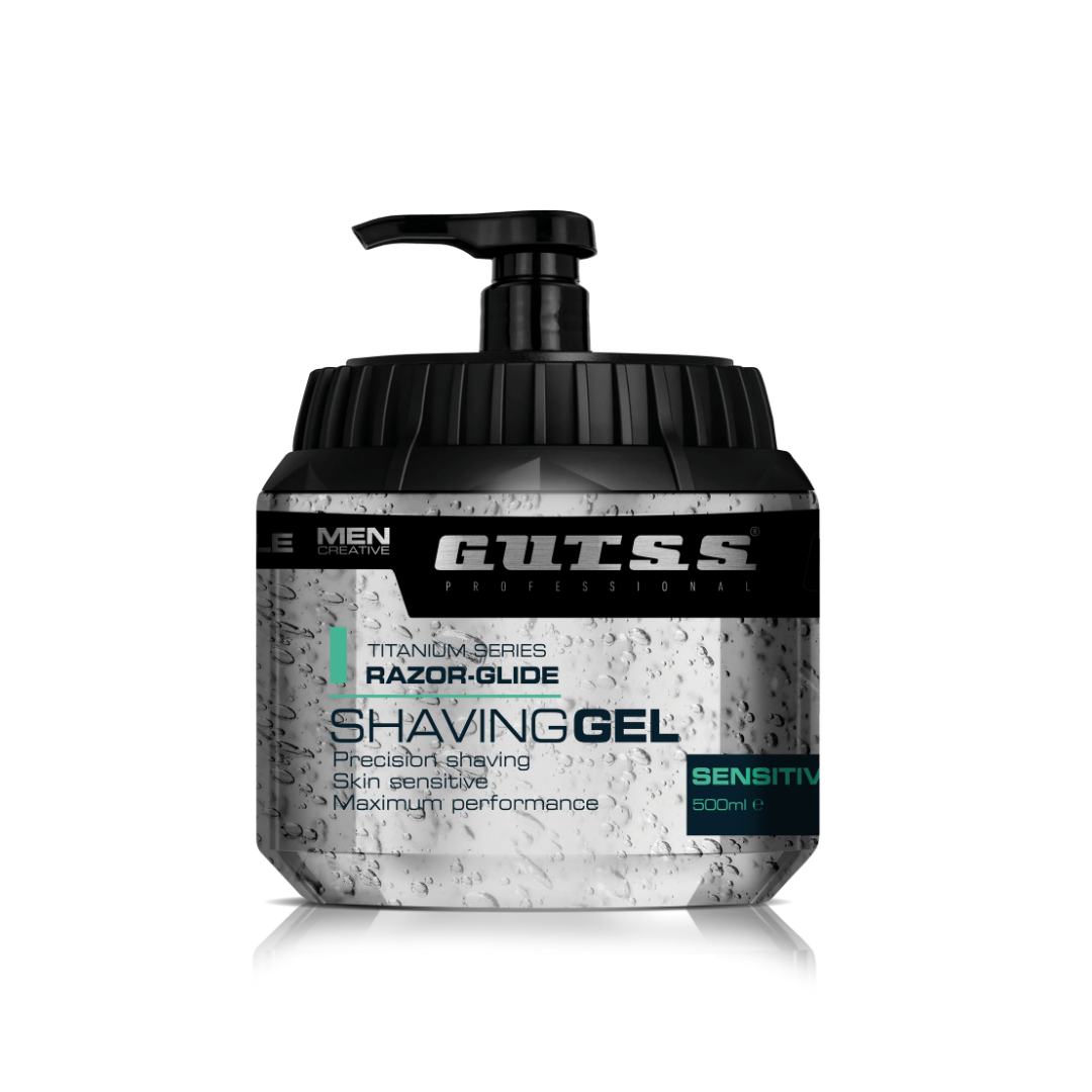 Gutss Professional Razor-Glide Sensitive Shaving Gel – 500 ml